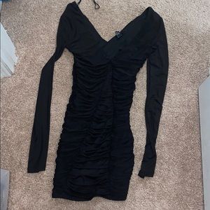 Black mini dress